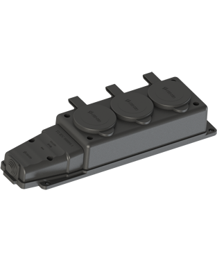 NEAD - Nead 1*16A Kauçuk Üçlü Grup Priz