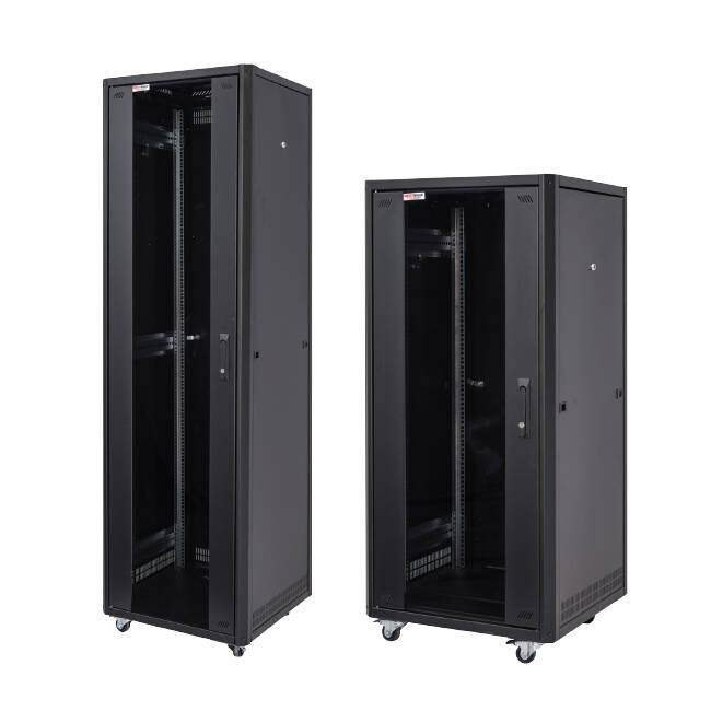 BESTRACK - 12U 600x600 mm Sİlver Lİne Dİkİlİ Tİp Kabİnet