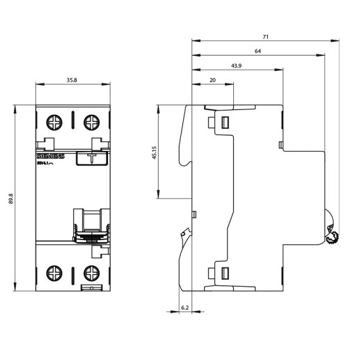 Siemens 1*40 Kaçak Akım Rölesi 30 Ma -Yeni