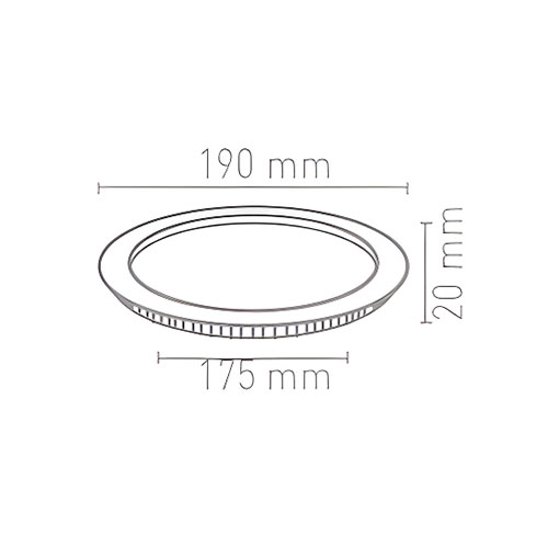 Voltek 15W Yuvarlak Sıva Altı Slim Led Panel Armatür 6500K Voltek 15W Yuvarlak Sıva Altı Slim Led Panel Armatür 6500K