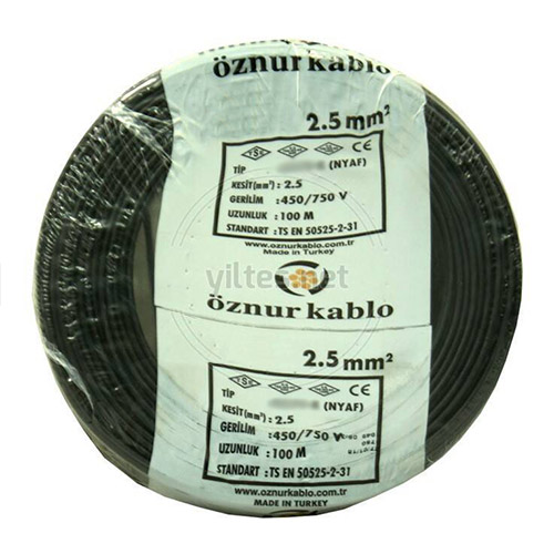 16 mm NYAF Kablo Siyah (1 metre)