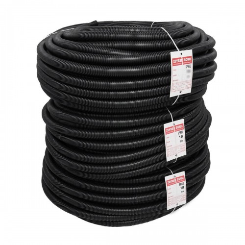 Zeybek 16 mm Spiral Boru Siyah (1 metre)