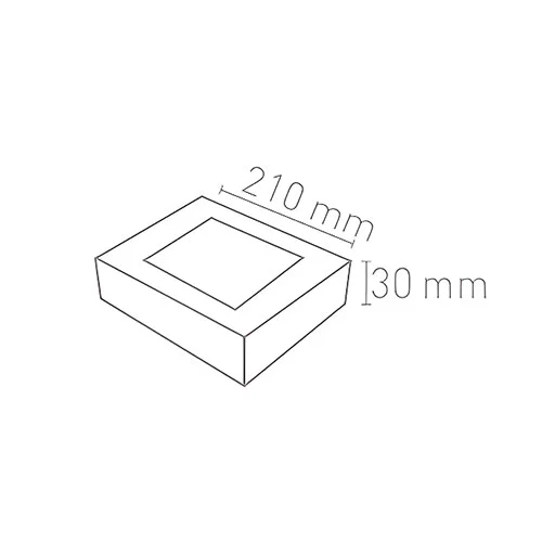 Voltek 18W Kare Sıva Üstü Led Panel Armatür 3000K Voltek 18W Kare Sıva Üstü Led Panel Armatür 3000K