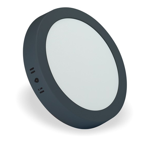 Helios 18W Sıva Üstü Yuvarlak (SİYAH KASA) Led Panel Armatür - Günışığı