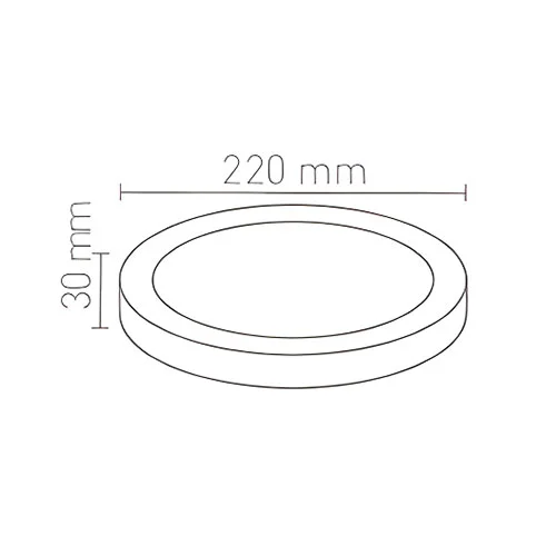 Voltek 18W Yuvarlak Sıva Üstü Led Panel Armatür 6500K Voltek 18W Yuvarlak Sıva Üstü Led Panel Armatür 6500K