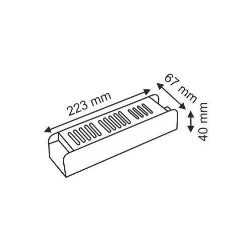 Helios Slim Led Trafo 12V-27 Amper-320W