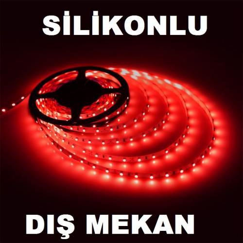 3 Çip Silikonlu Şerit Led / Kırmızı