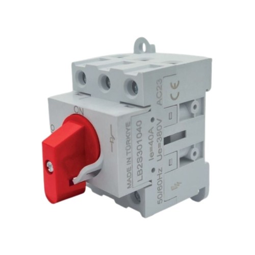 OPAS - Opaş 3*40A Raya Montaj Yük Ayırıcı Şalter OPAS - Opaş 3*40A Raya Montaj Yük Ayırıcı Şalter