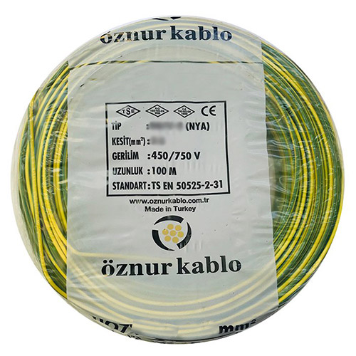35 mm NYA Kablo - Sarı / Yeşil (1 metre) 35 mm NYA Kablo - Sarı / Yeşil (1 metre)
