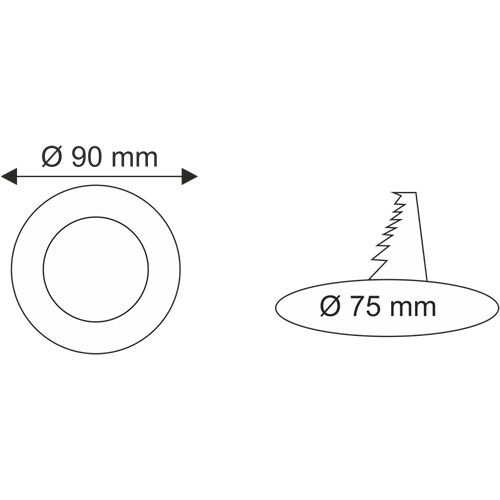 Helios Opto 3W Sıva Altı Yuvarlak Led Panel Armatür - Günışığı