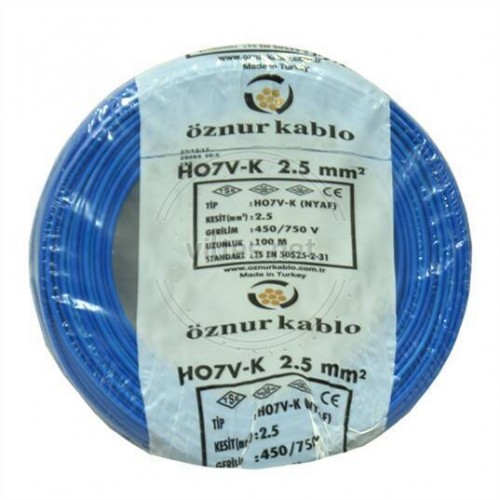 4 mm NYAF Kablo Mavi (1 metre) 4 mm NYAF Kablo Mavi (1 metre)