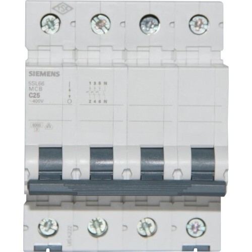 SIEMENS - Siemens 4*25 Nötr Kesmeli W Otomat C Tipi SIEMENS - Siemens 4*25 Nötr Kesmeli W Otomat C Tipi
