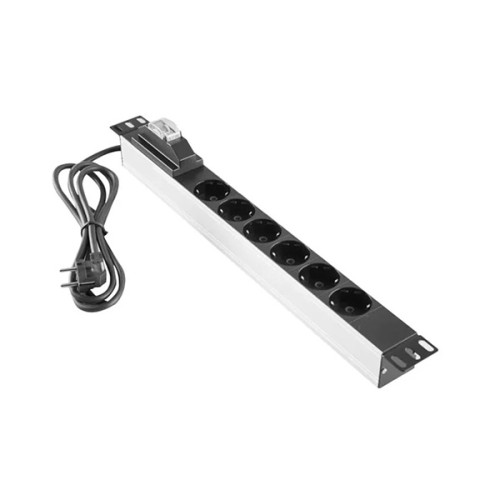 BESTRACK - Bestrack 6 Lı Sigortalı Grup Priz 2 Mt 19 Alüminyum Gövdeli