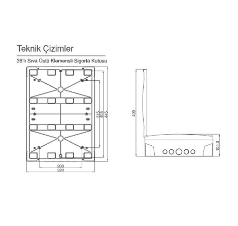 Makel 36 Li Sıva Üstü W Otomat Kutusu Makel 36 Li Sıva Üstü W Otomat Kutusu