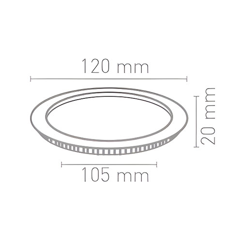 Voltek 6W Yuvarlak Sıva Altı Slim Led Panel Armatür 4000K Voltek 6W Yuvarlak Sıva Altı Slim Led Panel Armatür 4000K