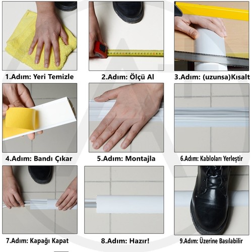 Zeybek 74*18 Balık Sırtı Yapışkanlı Kablo Kanalı (1 Metre) Zeybek 74*18 Balık Sırtı Yapışkanlı Kablo Kanalı (1 Metre)