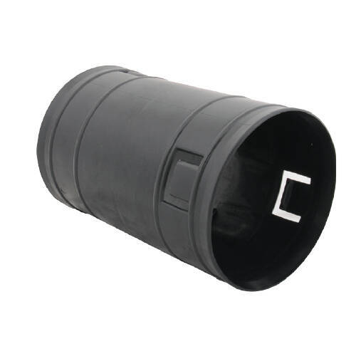 ZEYBEK - Zeybek 75 LİK Koruge Boru Ek Maşonu Siyah