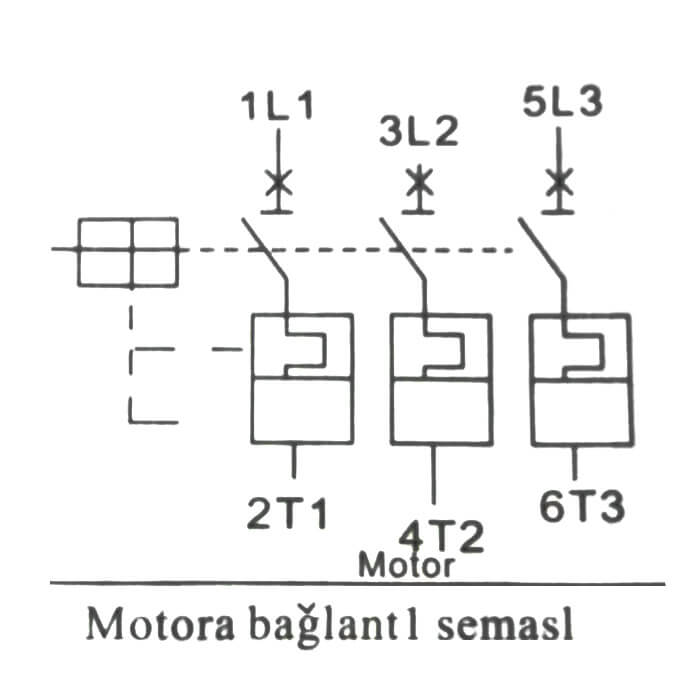Motor Koruma Şalteri Bağlantı Şeması (20 KB)