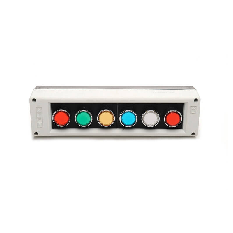 EMAS - Emas Plastik 6 lı Gri-Siyah Kumanda Kutusu