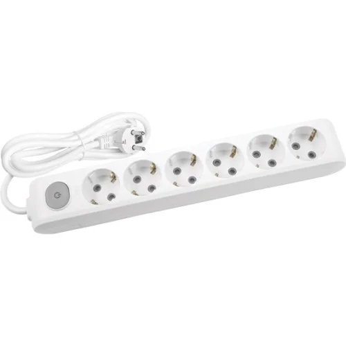 VIKO - VİKO Altılı Priz Anahtarlı Topraklı Çocuk Korumalı 5MT VIKO - VİKO Altılı Priz Anahtarlı Topraklı Çocuk Korumalı 5MT