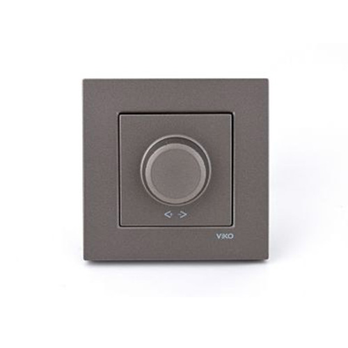 VIKO - Viko Dimmer 40-600W Antrasit - Çerçevesiz VIKO - Viko Dimmer 40-600W Antrasit - Çerçevesiz