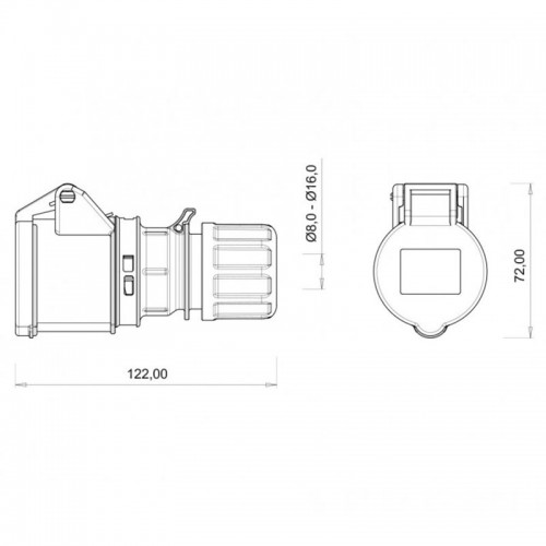 Bemis (Bc1-1403-2312) Cee Norm 3*16A Uzatma Prizi