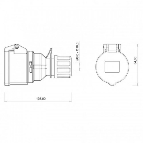 Bemis (Bc1-1505-2312) Cee Norm 5*16A Uzatma Priz Bemis (Bc1-1505-2312) Cee Norm 5*16A Uzatma Priz