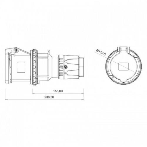 Bemis (Bc1-4504-2312) Cee Norm 4*63A Uzatma Prizi Bemis (Bc1-4504-2312) Cee Norm 4*63A Uzatma Prizi