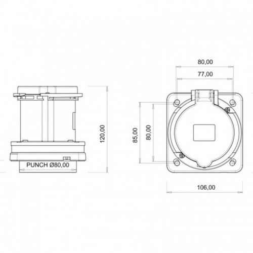 Bemis (Bc1-4504-2413) Cee Norm 4*63A Makine Prizi Bemis (Bc1-4504-2413) Cee Norm 4*63A Makine Prizi