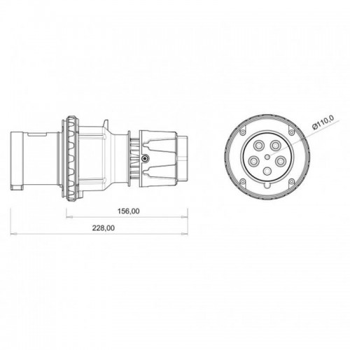 Bemis (Bc1-4505-2011) 5*63A Düz Fiş Cee Norm 380V Bemis (Bc1-4505-2011) 5*63A Düz Fiş Cee Norm 380V