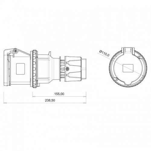 Bemis (Bc1-4505-2312) Cee Norm 5*63A Uzatma Priz Bemis (Bc1-4505-2312) Cee Norm 5*63A Uzatma Priz