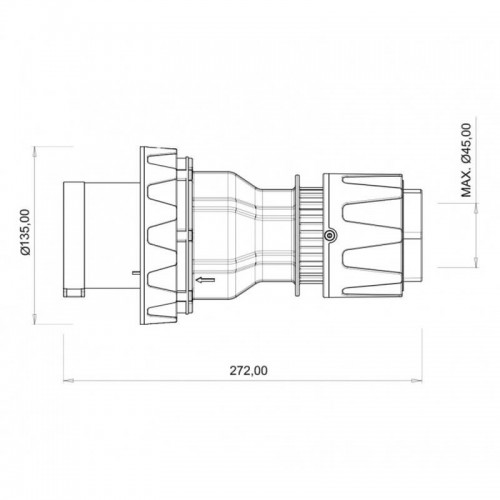 Bemis (Bc1-6504-7011) Cee Norm 4*125A Düz Fiş Bemis (Bc1-6504-7011) Cee Norm 4*125A Düz Fiş