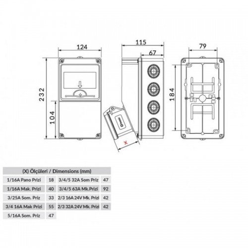 Bemis Bd1-2101-2020 Kombinasyon Kutusu Dolu