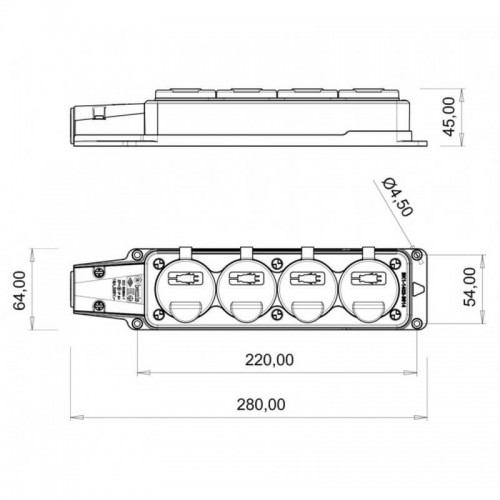 Bemis (Bk1-1402-3614) 1*16A Dörtlü Grup Priz Bemis (Bk1-1402-3614) 1*16A Dörtlü Grup Priz
