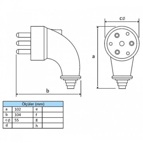 Bemis (Bk1-2504-4023) 3*25A Eğik Fiş Bemis (Bk1-2504-4023) 3*25A Eğik Fiş