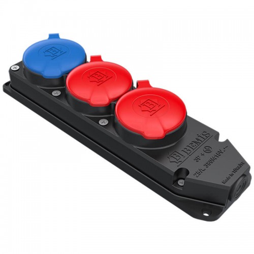 BEMIS - BYES BY10-309 3*25A 2 Adet + 1*16A 1 Adet Üçlü Grup Priz BEMIS - BYES BY10-309 3*25A 2 Adet + 1*16A 1 Adet Üçlü Grup Priz