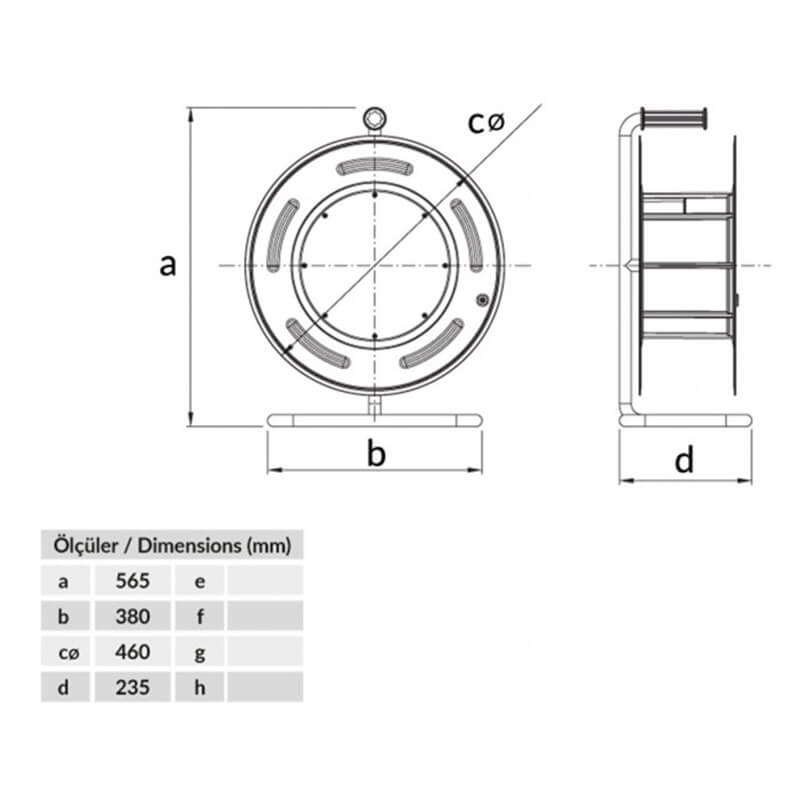 Bemis (Bm5-6431-0000) Kablo Makarası Boş 5*2,5Mm (50Mt)