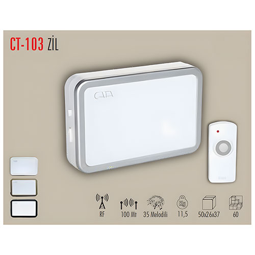 Cata Ct-103 Uzaktan Kumandalı Zil Cata Ct-103 Uzaktan Kumandalı Zil