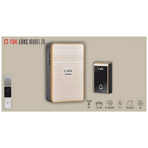 Cata CT-104 Uzaktan Kumandalı Zil Lux Model