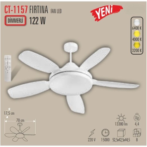 Cata Ct-1157 Fırtına Ledli Armatür