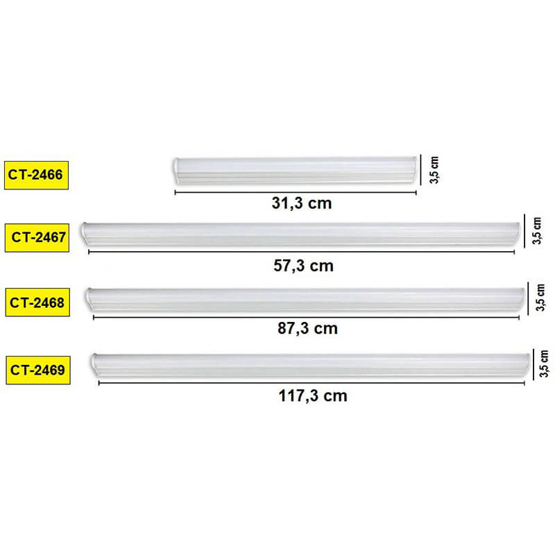 Cata Ct-2469 20W T5 Ledli Bant Armatür Beyaz - Görsel 5