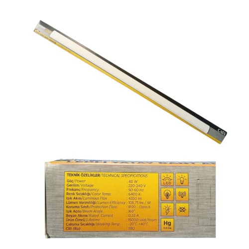 Cata Ct-2475 40W Ledli Bant Armatür / Beyaz