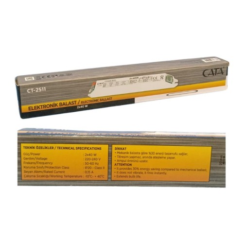 Cata Ct-2511 2*40W Elektronik Trafo