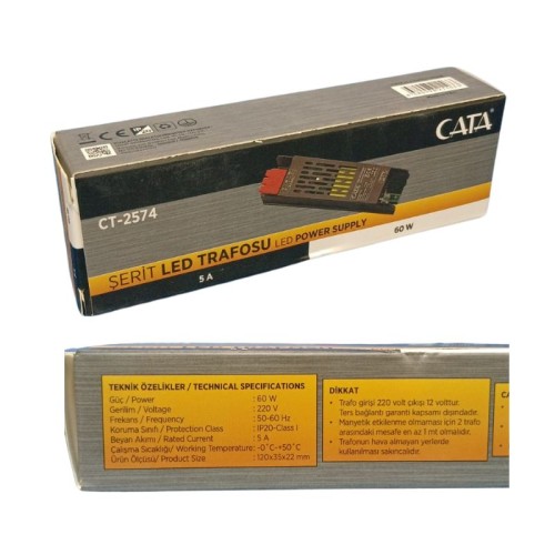 Cata Ct-2574 5 Amper 12V Led Trafo