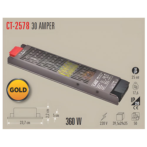 Cata Ct-2578 Led Trafosu 12V 30A