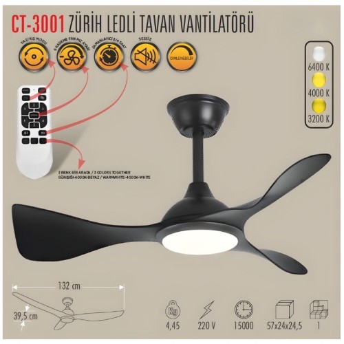 Cata Ct-3001 Zürih Led Tavan Armatür