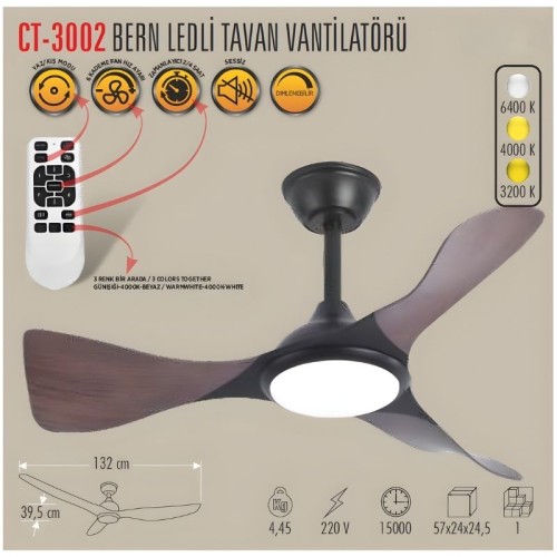 Cata Ct-3002 Bern Led Tavan Armatür
