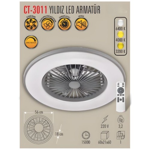 Cata Ct-3011 Yıldız Led Tavan Armatür