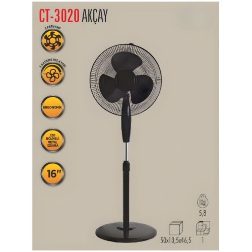 Cata Ct-3020 Akçay Ayaklı Vantilatör