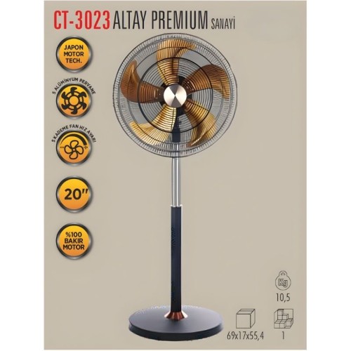 Cata Ct-3023 Altay Sanayi Tipi Ayaklı Vantilatör